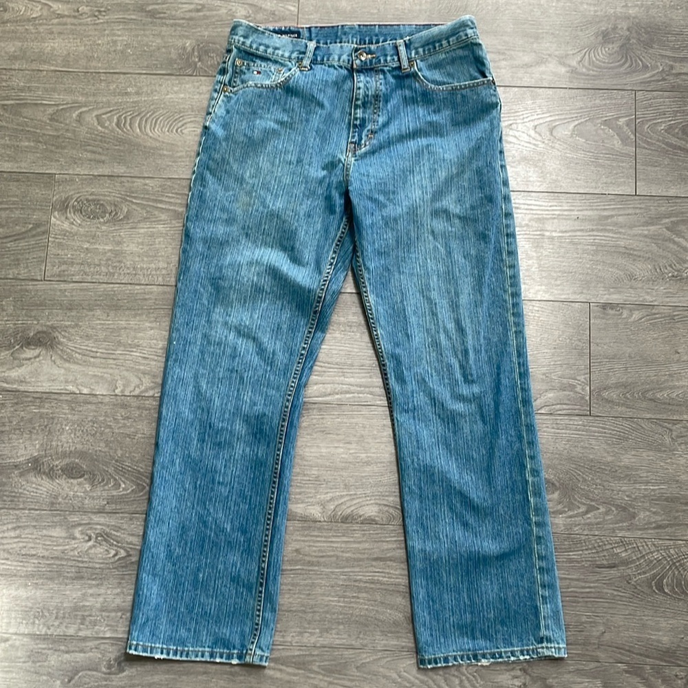Tommy Hilfiger 'Relaxed' wide straight leg Jeans 34/32